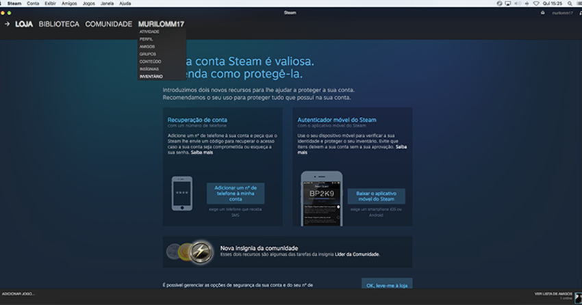 Como gerar um Steam Trade Link para troca de itens na