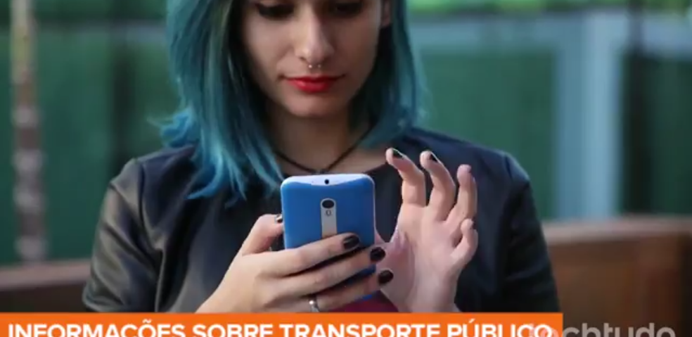 No modo zoom, smartphone da Samsung corta parte da legenda e marca d'água (Foto: Reprodução / TechTudo)