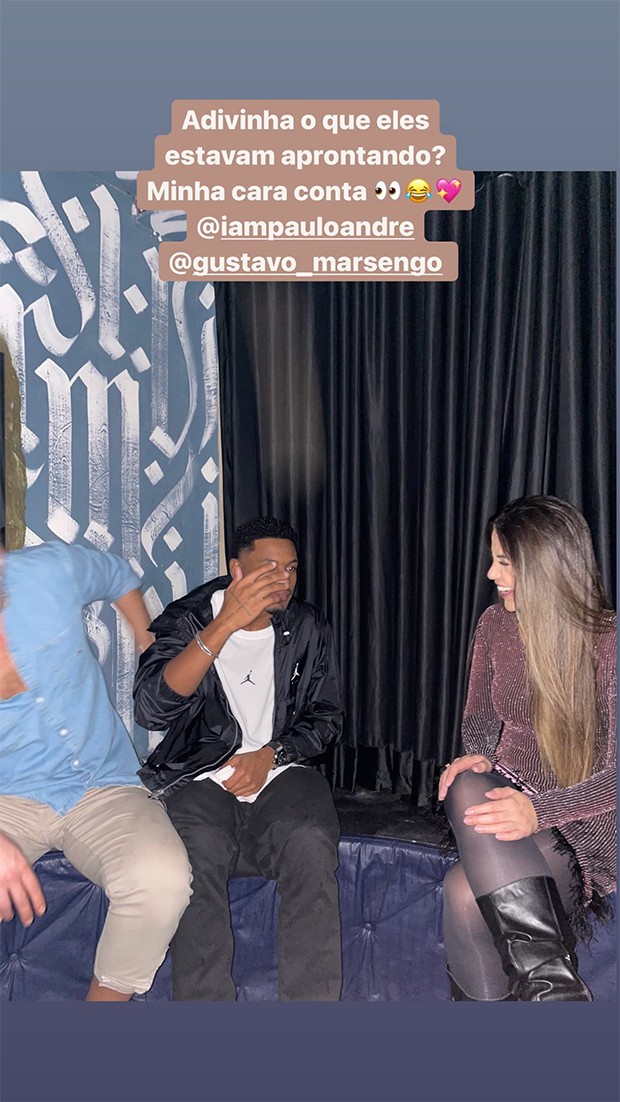 Gustavo Marsengo, Paulo André e Laís Caldas (Foto: Reprodução / Instagram)