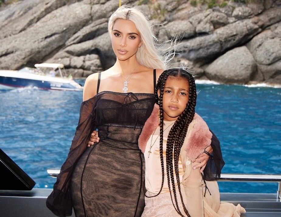 Kim Kardashian e North West (Foto: Reprodução/Instagram)