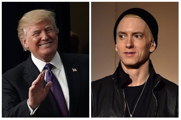 Donald Trump e Eminem (Foto: Getty Images)