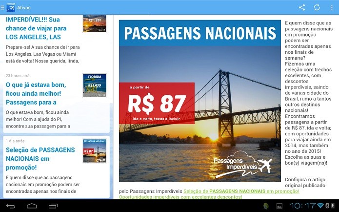 Passagens Imperdíveis: o nome diz tudo, acompanhe promoções de viagens (Foto: Divulgação)