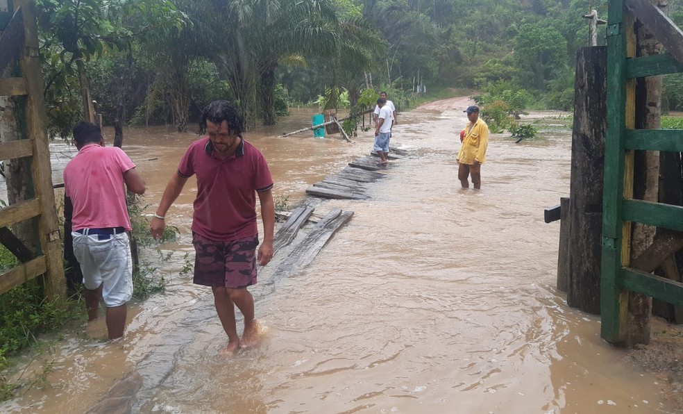 Aldeias indígenas do povo Pataxó ficam isoladas e registram alagamentos — Foto: Acervo Pessoal