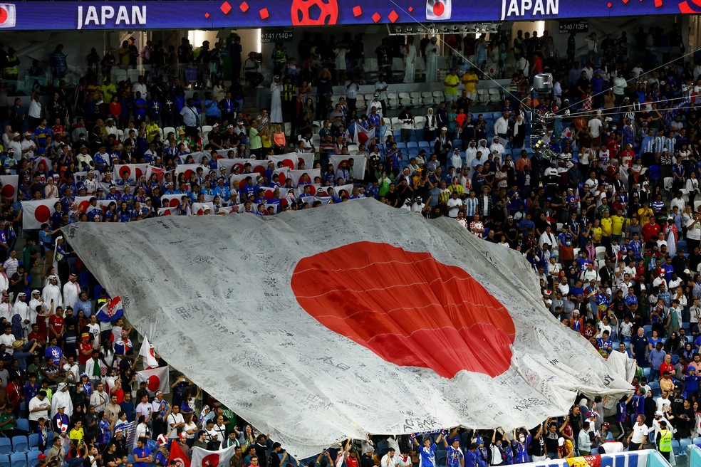 Torcida do Japão x Croácia — Foto: Reuters