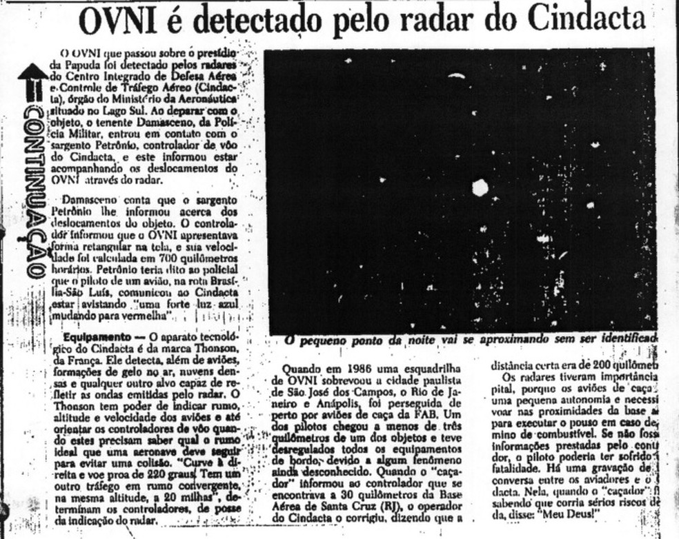 Página do jornal Correio Braziliense, de 1991 — Foto: Arquivo Nacional 