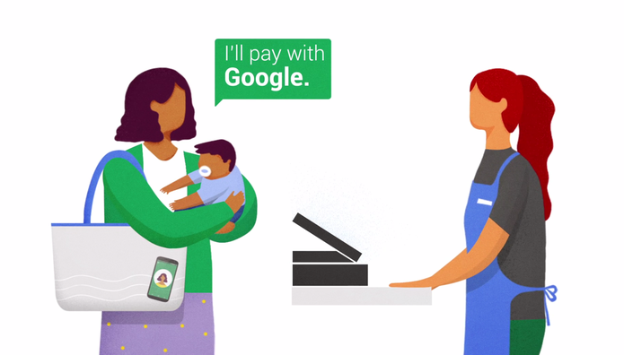 Google Hands Free permite que usuário façam compras sem tocar no celular ou cartão (Foto: Divulgação/Google)