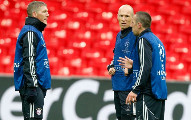 Schweinsteiger, Ribéry e Robben Bayern (Foto: AP)