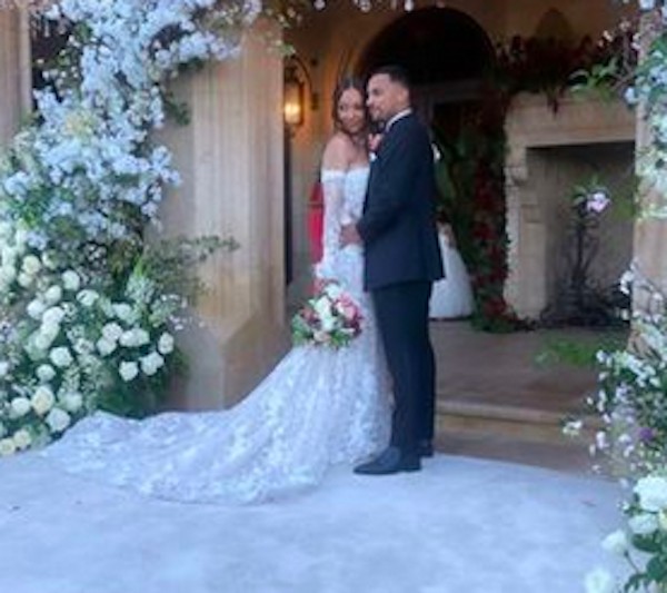 Foto do casamento da filha mais velho do ator Eddie Murphy, a empresária Bria Murphy, com o ator e produtor Michael Xavier (Foto: Instagram)