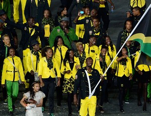 Usain Bolt, Deleção da Jamaica (Foto: Agência Reuters)