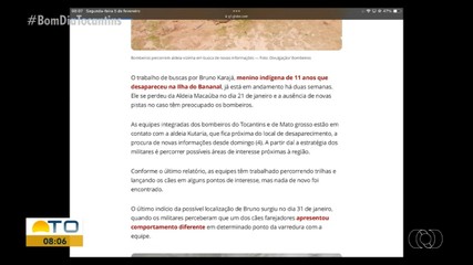 g1 Tocantins: Buscas por menino indígena perdido na Ilha do Bananal completam duas semanas