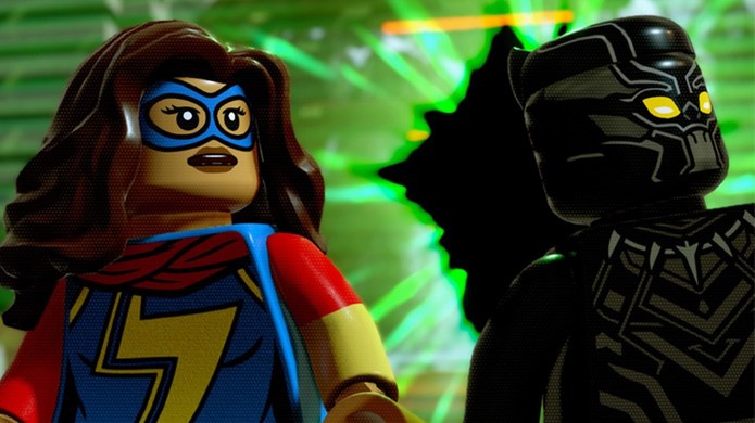 LEGO Marvel Super Heroes 2 dá a chance para mais heróis brilharem, como Miss Marvel e Pantera Negra (Foto: Reprodução/Rafael Monteiro)