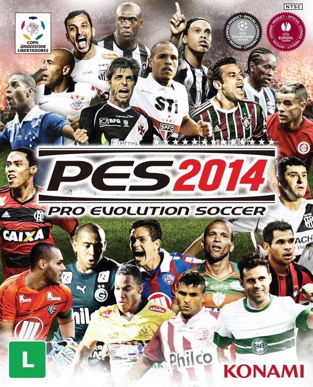 Capa do PES 2014 lembra muito as do antigo Winning Eleven, de Playstation (Foto: Divulgação)