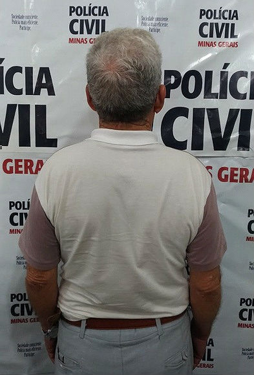 Policial Militar reformado de 76 anos foi preso nesta quarta (13) suspeito de estuprar neta de 7 anos em Barbacena â€” Foto: PolÃ­cia Civil/DivulgaÃ§Ã£o