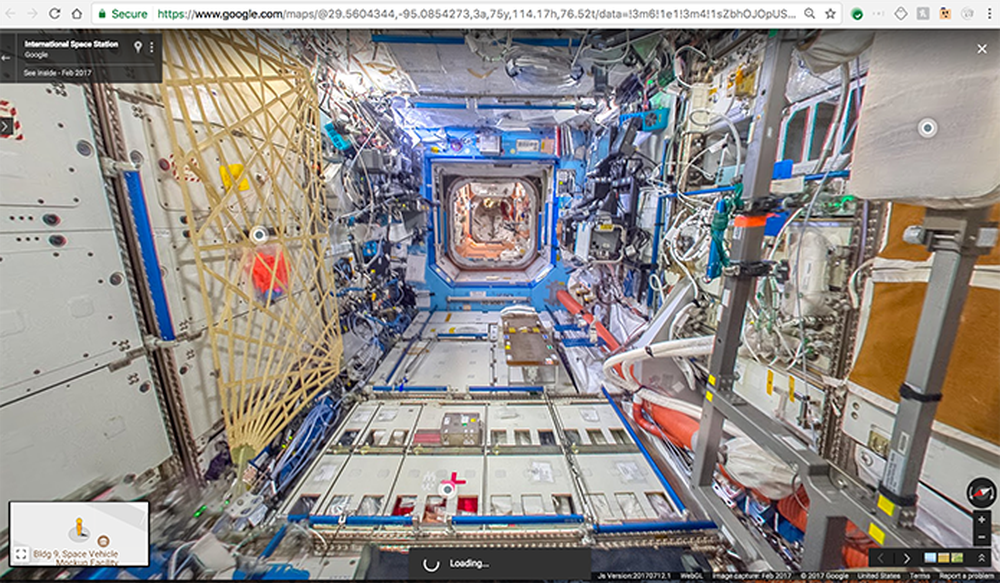 Ambientes contam com pontos de interesse que apresentam curiosidades e informações sobre a ISS (Foto: Divulgação/Google)