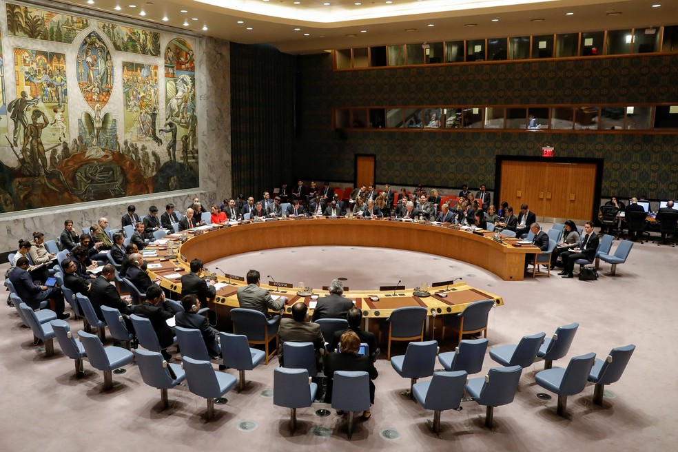 Conselho de Segurança reunido para votar resolução do Egito sobre o status de Jerusalém (Foto: Brendan McDermid/Reuters)