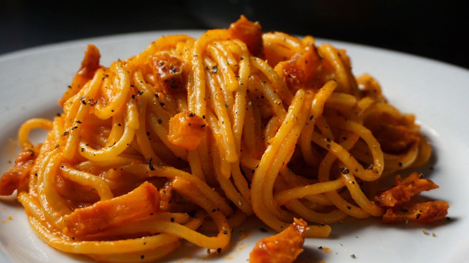 Spaghetti all’Amatriciana (Foto: André Lima de Luca)