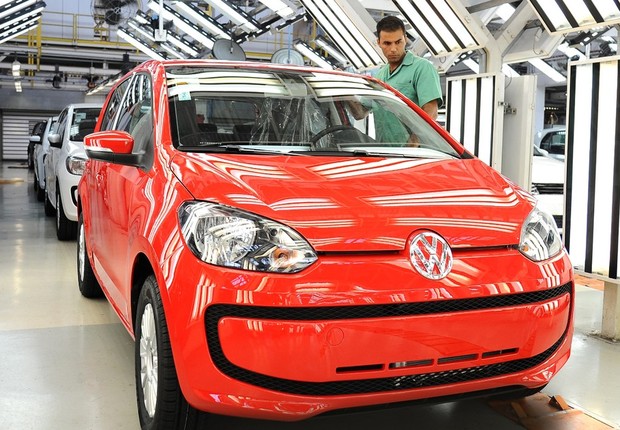Produção de veículos da Volkswagen no Brasil (Foto: Divulgação/Volkswagen)