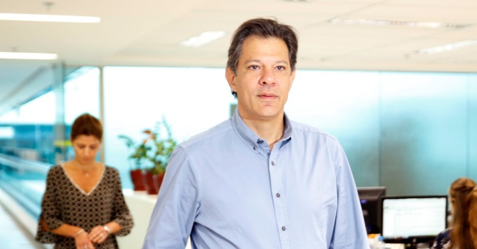 Fernando Haddad antes de entrevista ao G1 e à CBN, na quarta-feira (24), no Rio — Foto: Marcos Serra Lima / G1