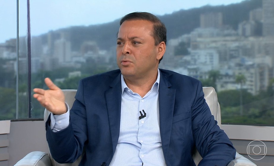 O candidato ao governo do Rio, Rodrigo Neves (PDT), em entrevista à TV Globo
