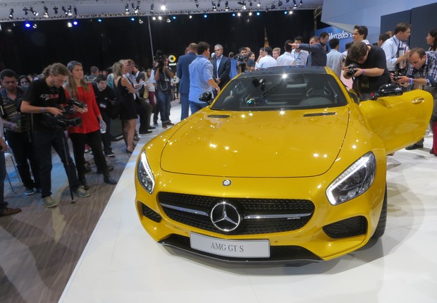 Carro da Mercedes-Benz no Salão do Automóvel 2014 (Foto: Marcela Bourroul)