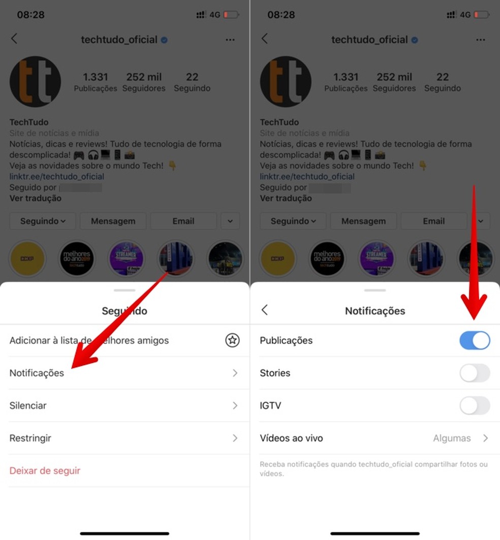 Como Ativar Notificacoes De Posts No Instagram Redes Sociais Techtudo