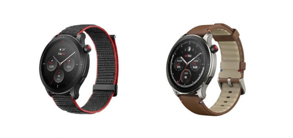 Amazfit GTR 4 tem design mais tradicional — Foto: Divulgação/Amazfit