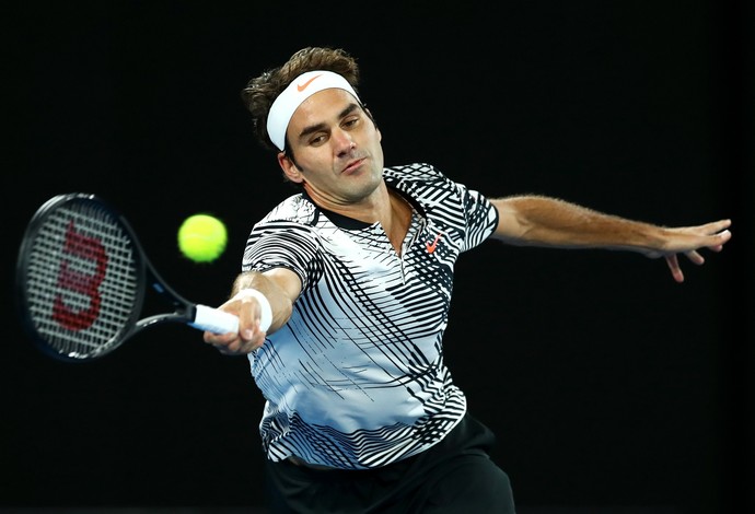 Suíço Roger Federer avança às oitavas do Aberto da Austrália (Foto: Cameron Spencer/Getty Images)