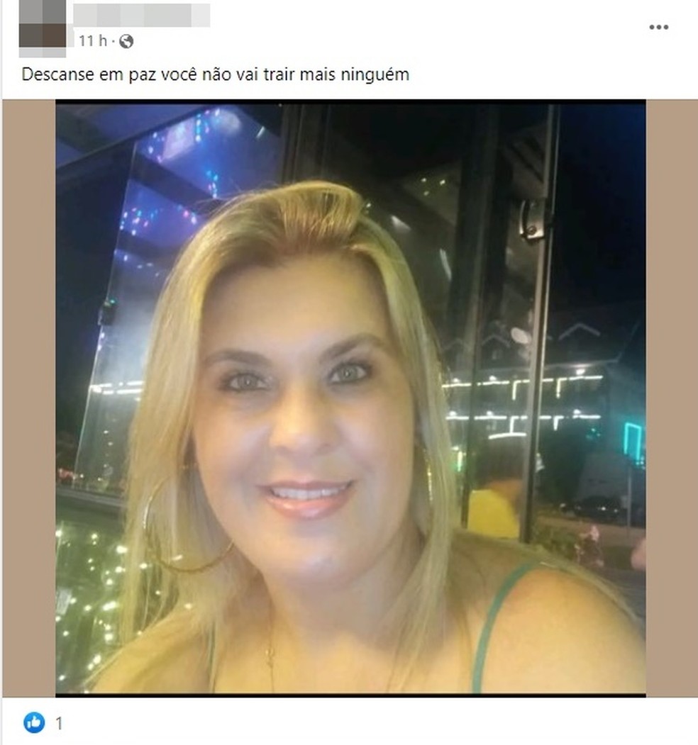 Suspeito de atirar em ex-companheira em MG comemora nas redes sociais: 'não vai trair mais ninguém' — Foto: Redes sociais