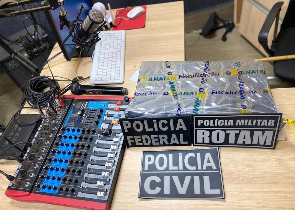 Equipamentos foram apreendidos — Foto: Divulgação