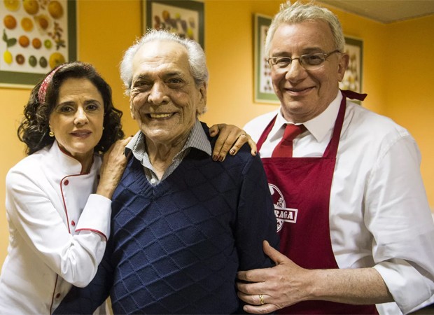 Lúcio Mauro entre Marieta Severo e Marco Nanini em gravação de participação especial no seriado A Grande Família (Foto: João Miguel Junior/TV Globo) Lúcio Mauro entre Marieta Severo e Marco Nanini em gravação de participação especial no seriado A Grande Família (Foto: João Miguel Junior/TV Globo)