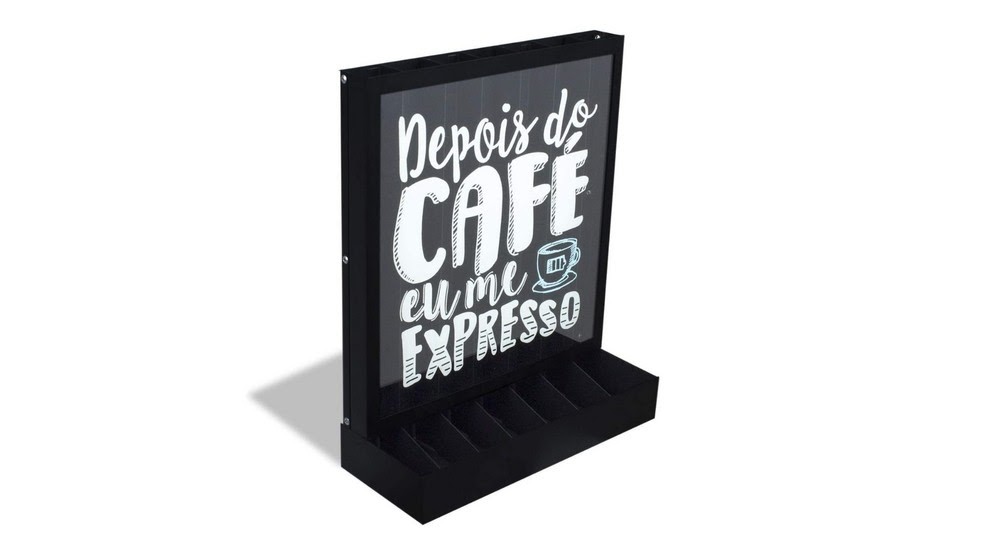 Porta-cápsulas de café armazena até 70 itens (Foto: Divulgação / GeGuton)