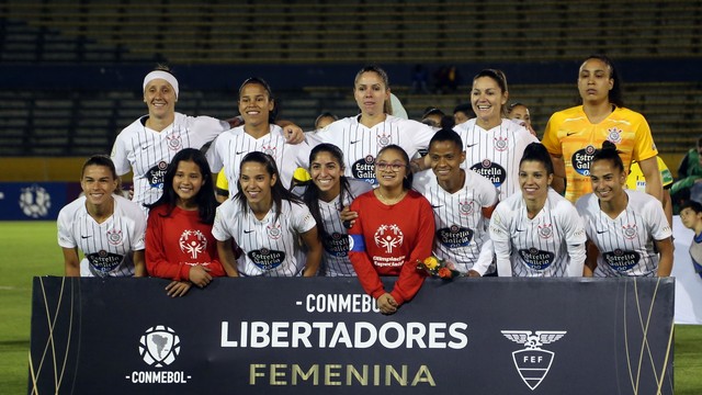 Time do Corinthians campeão da Libertadores feminina