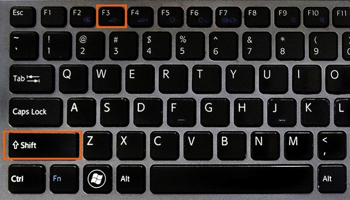 Atalho Shift + F3 para alternar entre letras em Caps Lock (Foto: Barbara Mannara/TechTudo)