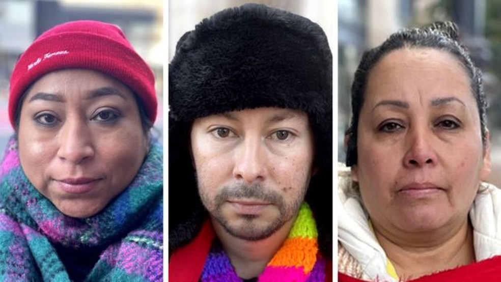 Adriana Villarreal (à esquerda), Julio Alvarado e Juana Laura Chavero Ramirez foram demitidos nesta semana — Foto: BBC