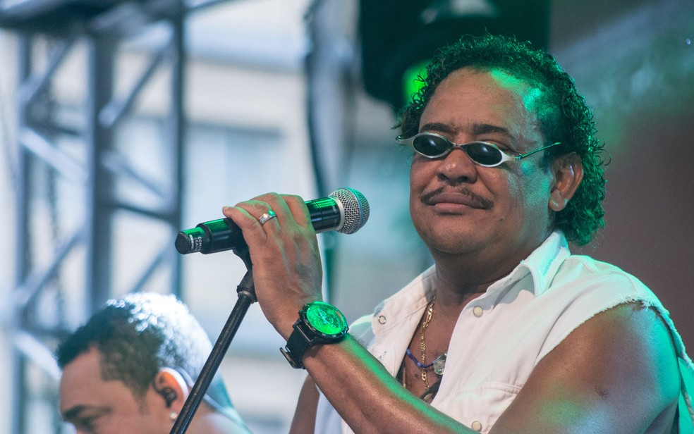 Compadre Washington durante show do "É o Tchan" na Virada Cultural 2019 — Foto: Van Campos/FotoArena/Estadão Conteúdo