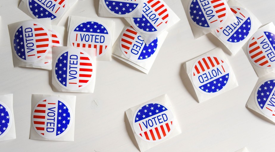 Imagens de selos de votações nos Estados Unidos