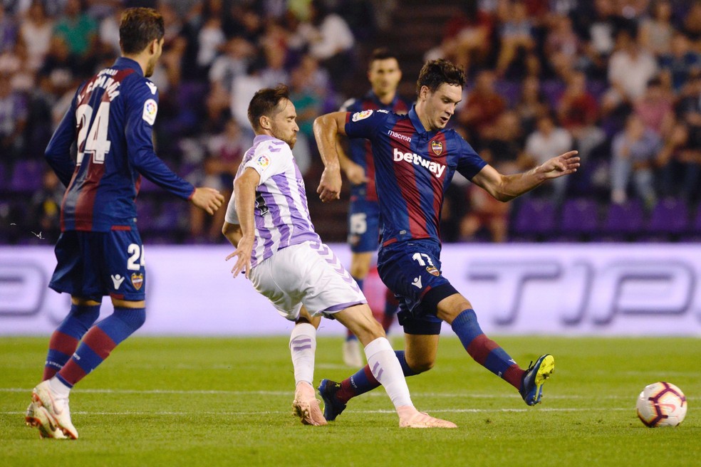 Jogando em casa, Valladolid bateu o Levante — Foto: EFE