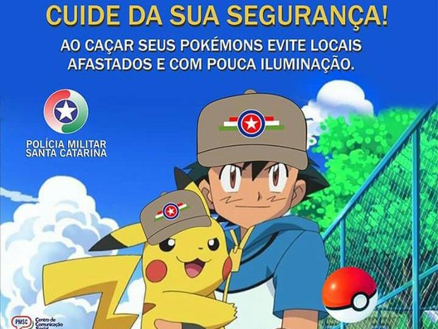 G1 - Febre Pokémon faz Polícia Militar de SC emitir alerta de