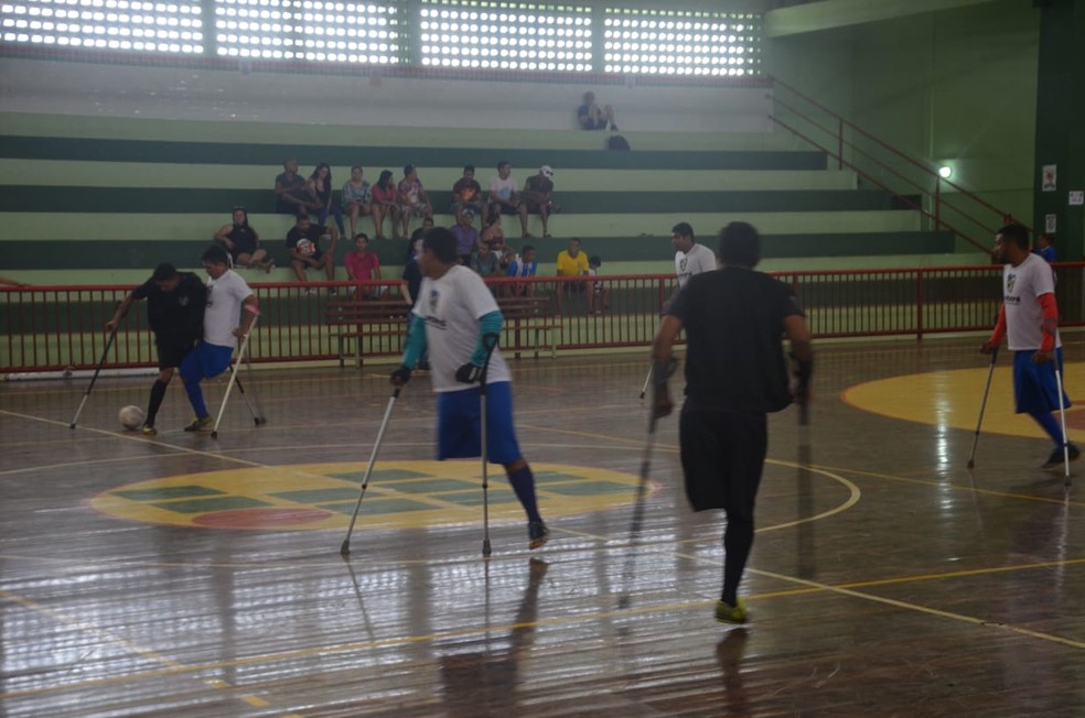 Partida foi disputada no ginÃ¡sio do Ifap, em MacapÃ¡ â Foto: Kelson Costa/Arquivo Pessoal