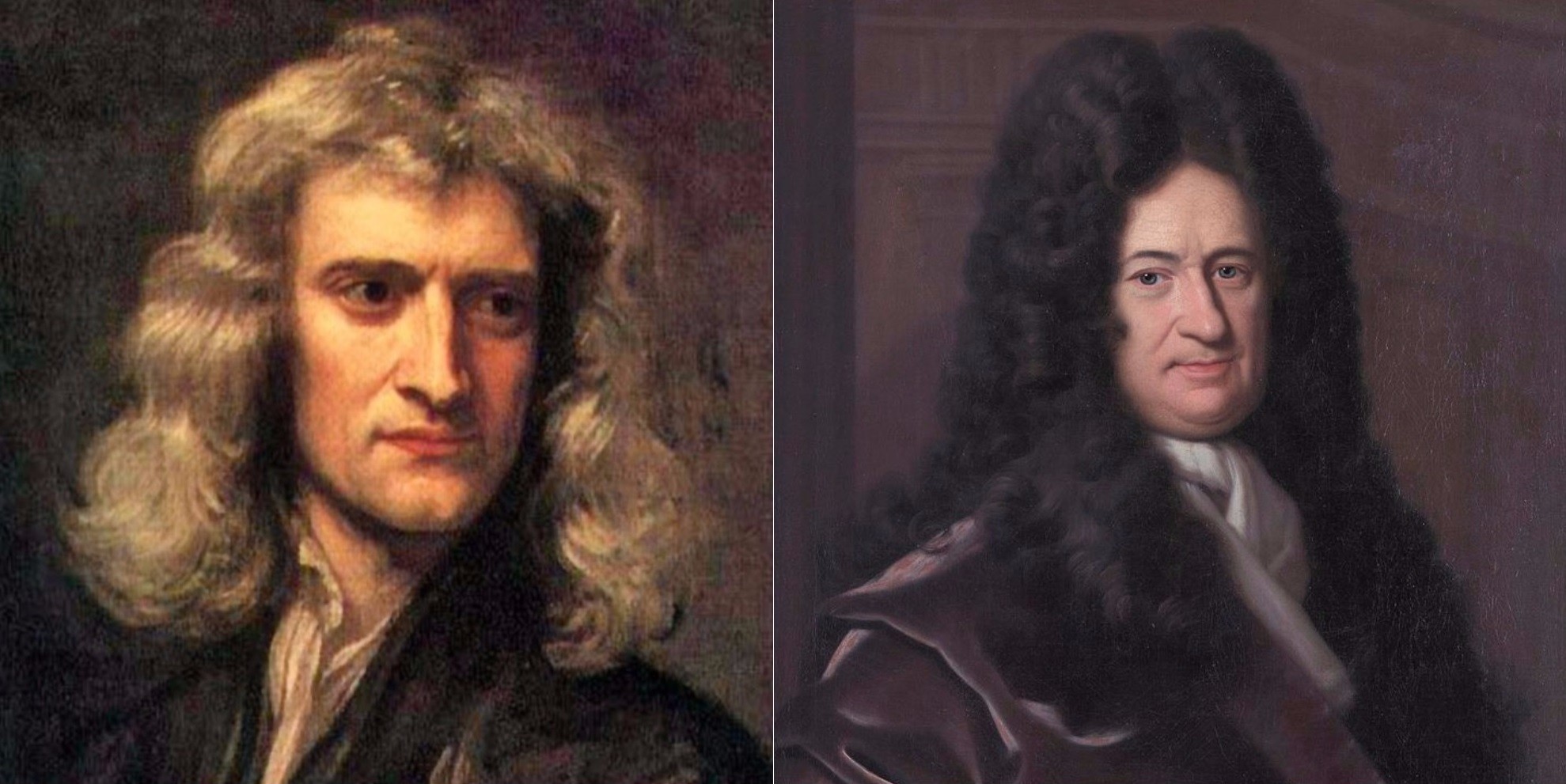 Newton e Leibniz (Foto: Wiki Commons)