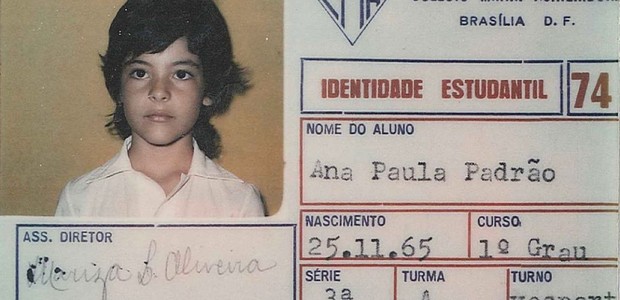 Ana Paula Padrão em foto da infância (Foto: Reprodução/Instagram)