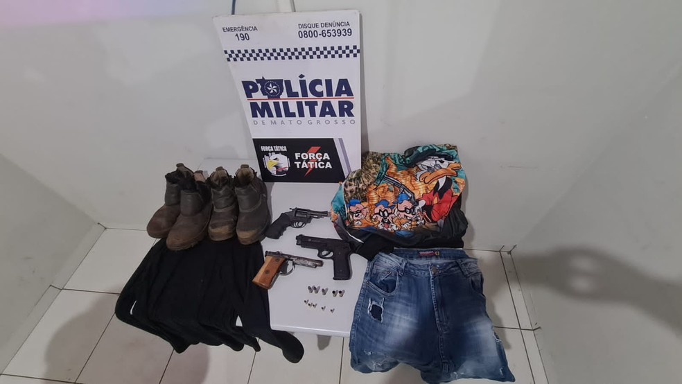 Materiais apreendidos em MT &mdash; Foto: Policia Civil