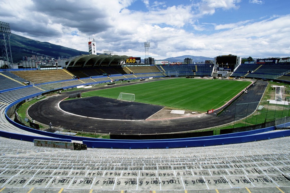 Estádio Atahualpa receberá o confronto entre Flamengo e Independiente Del Valle — Foto: Getty Images