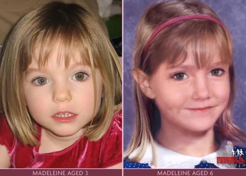 Uma imagem foi divulgada de como Madeleine poderia se parecer aos seis anos (Foto: PA Media via BBC News Brasil)