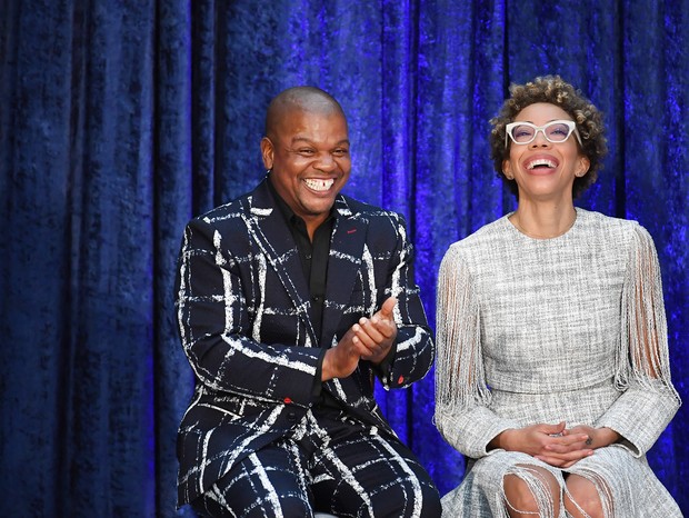 WASHINGTON, DC - FEBRUARY 12: Artists, Kehinde Wiley and Amy Sherald are seen during an event as former President Barack Obama and former First Lady Michelle Obama have their portraits unveiled at the Smithsonian National Portrait Gallery on Monday Februa (Foto: The Washington Post via Getty Im)