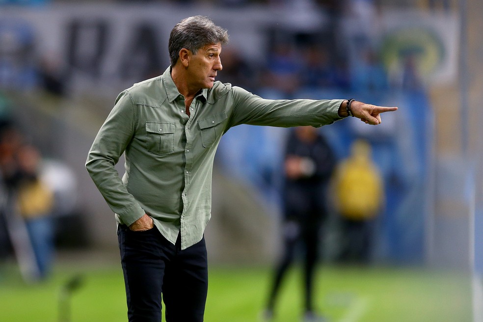 Vitória do Grêmio teve dedo direto de Renato — Foto: Lucas Uebel/Grêmio