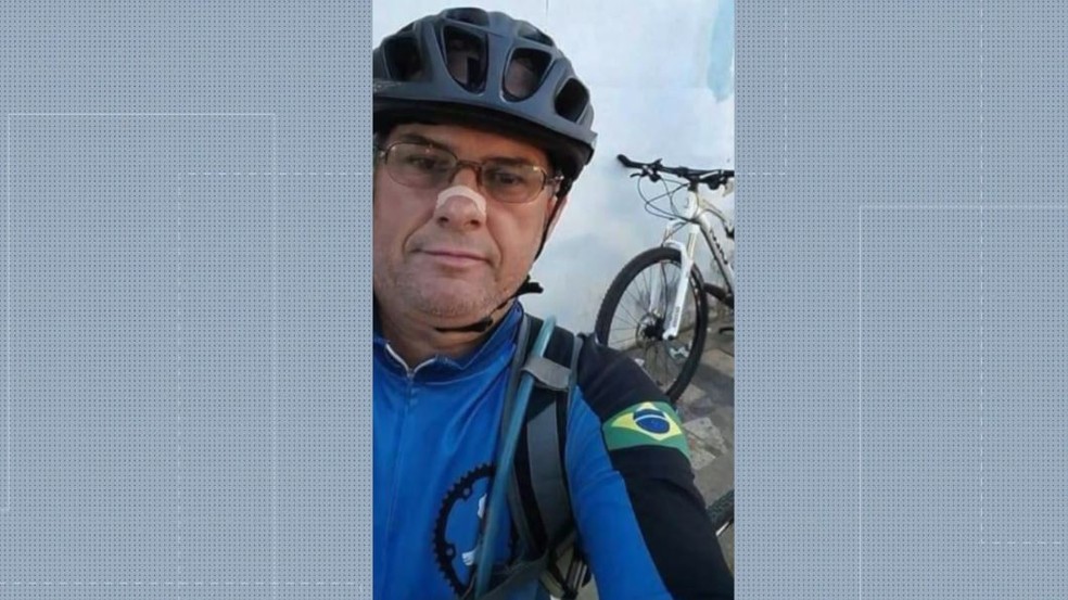 Ciclista Duramir Monteiro Silva, de 56 anos, estava desaparecido desde o final de junho — Foto: Reprodução/TV Gazeta