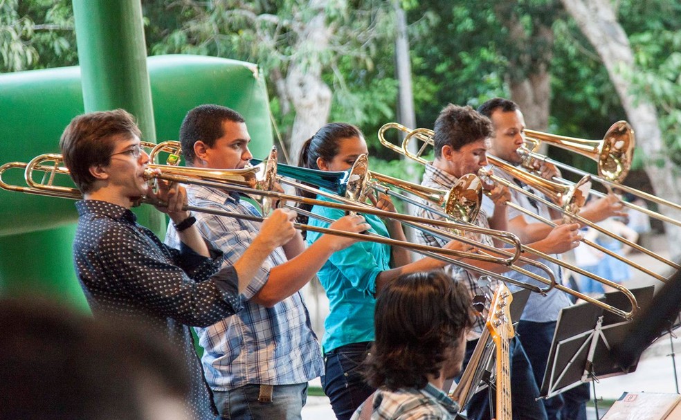 Big Band Jerimum Jazz se apresenta na quinta-feira (9) na Escola de Música da UFRN — Foto: Tiago Lima