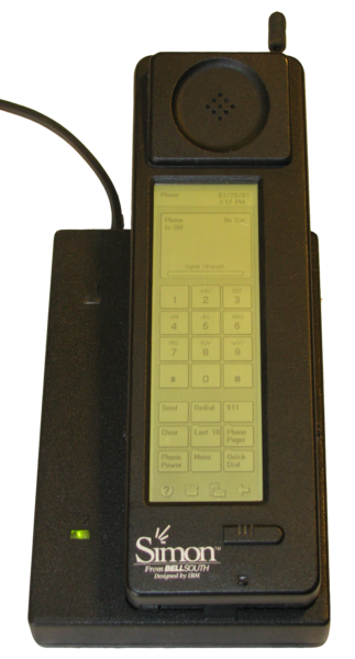 O celular IBM Simon, criado em 1992 (Foto: Wikimedia Commons)