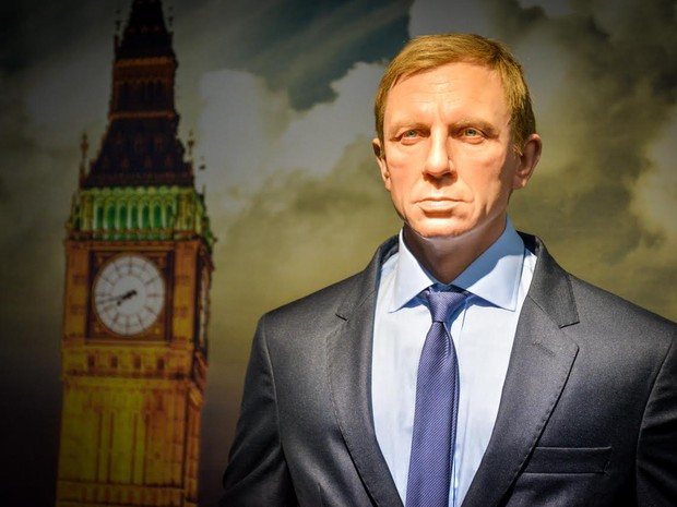 O James Bond interpretado pelo ator Daniel Craig em "Casino Royale" também está na exposição (Foto: Divulgação / Dreamland) O James Bond interpretado pelo ator Daniel Craig em "Casino Royale" também está na exposição (Foto: Divulgação / Dreamland)